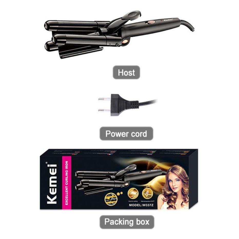 Ψαλίδι Μαλλιών για Μπούκλες – Kemei Curling Iron W337Z