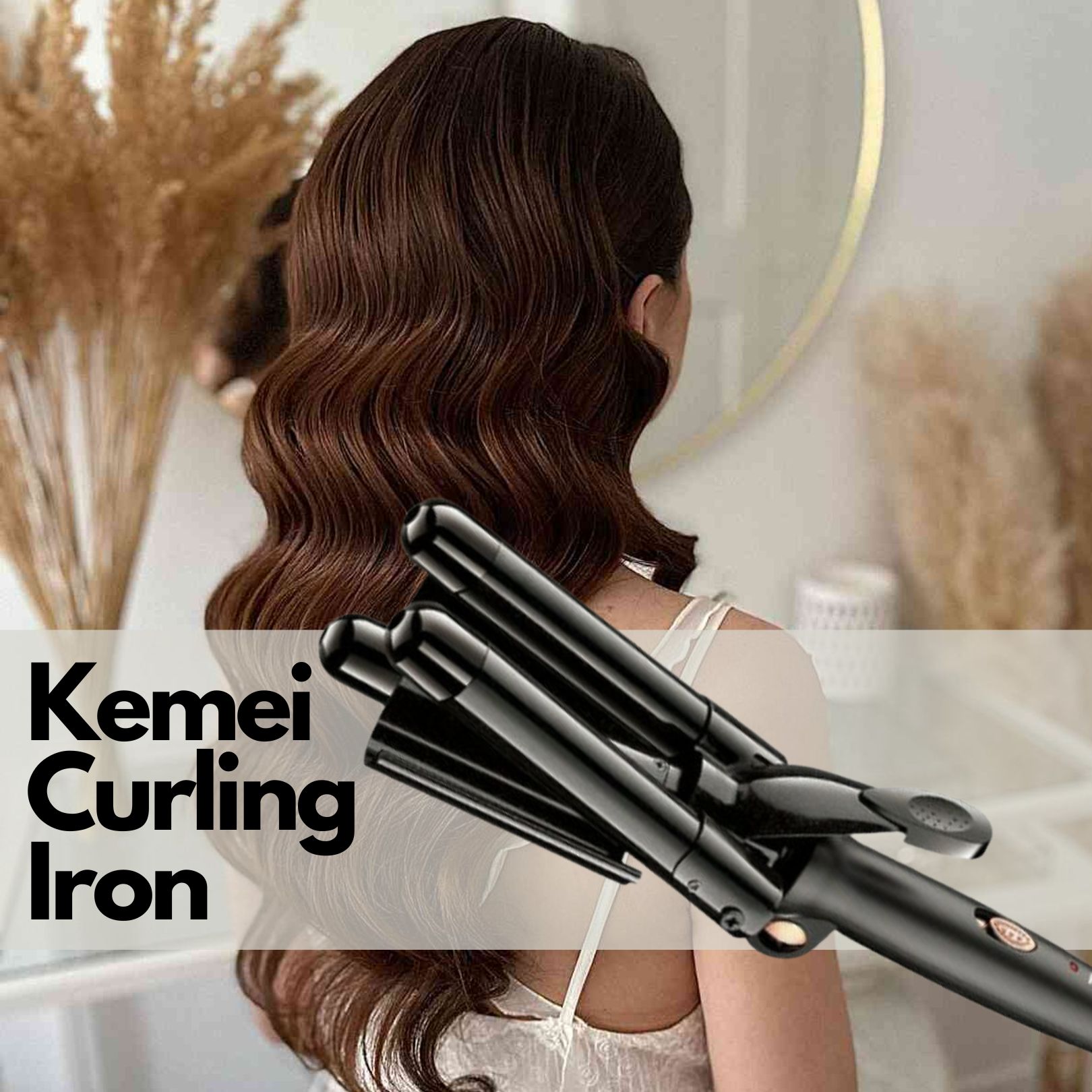 Ψαλίδι Μαλλιών για Μπούκλες – Kemei Curling Iron W337Z