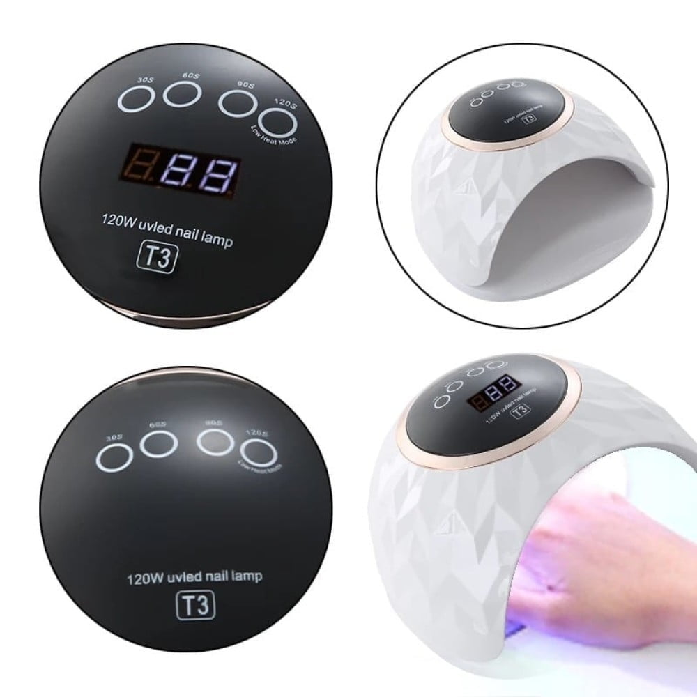 Λάμπα Πολυμερισμού T3 120 Watt Φουρνάκι Νυχιών UV/Led 120 Watt Λευκό