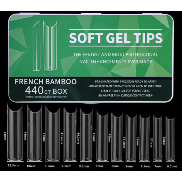 440 FRENCH BAMBOO SOFT GEL TIPS src=