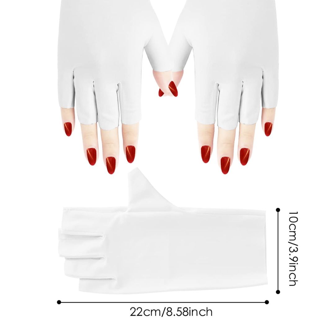 Γάντια Προστασίας Ακτινοβολίας UV Manicure Λευκά