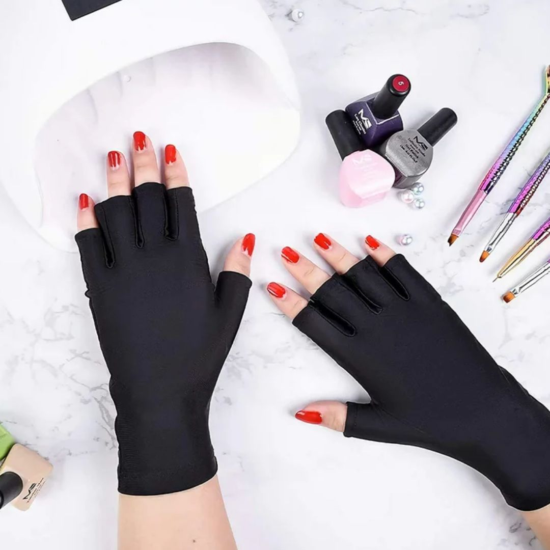 Γάντια Προστασίας Ακτινοβολίας UV Manicure Μαύρα