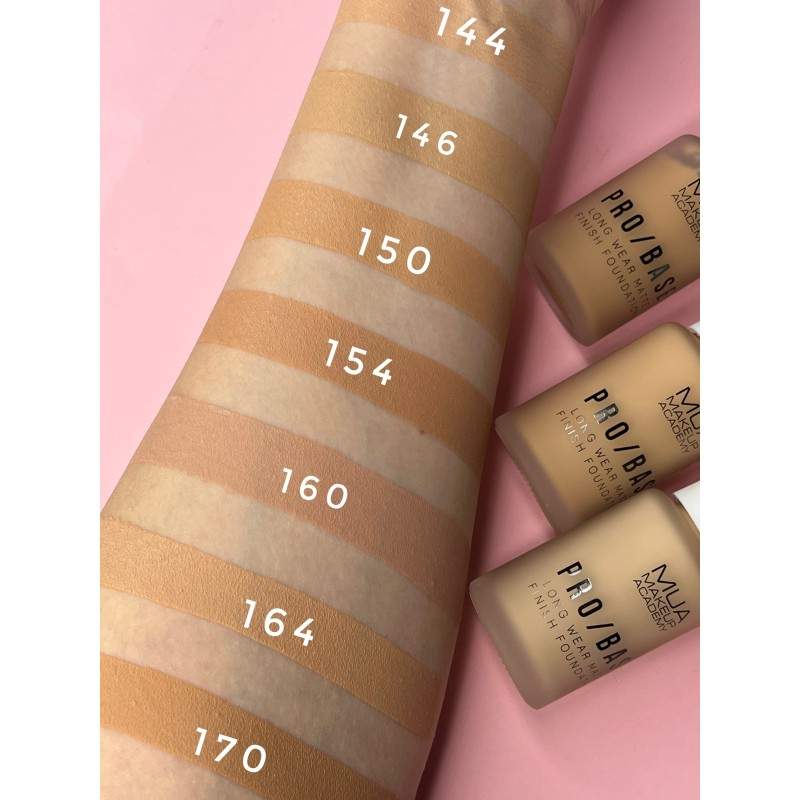 MUA PRO/BASE MATTE FINISH FOUNDATION – 144