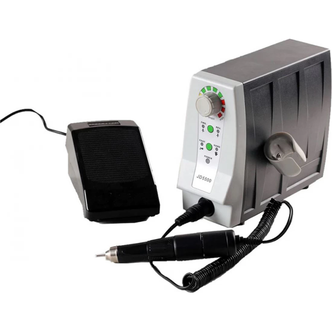 JSDA JD5500 Τροχός Νυχιών Ρεύματος 35000rpm με Πεντάλ σε Μαύρο Χρώμα src=